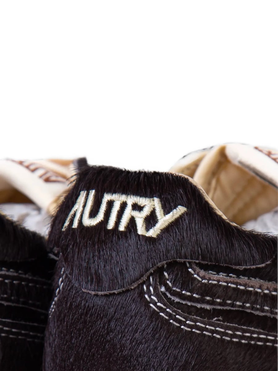 Sneakers AUTRY negri din blana - Img 5