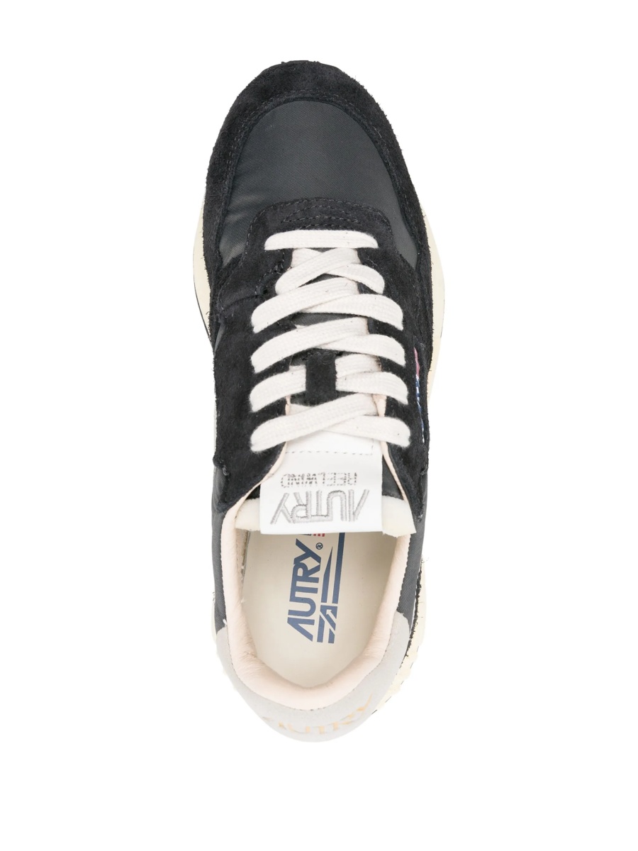 Sneakers AUTRY negri din nylon si piele intoarsa - Img 4