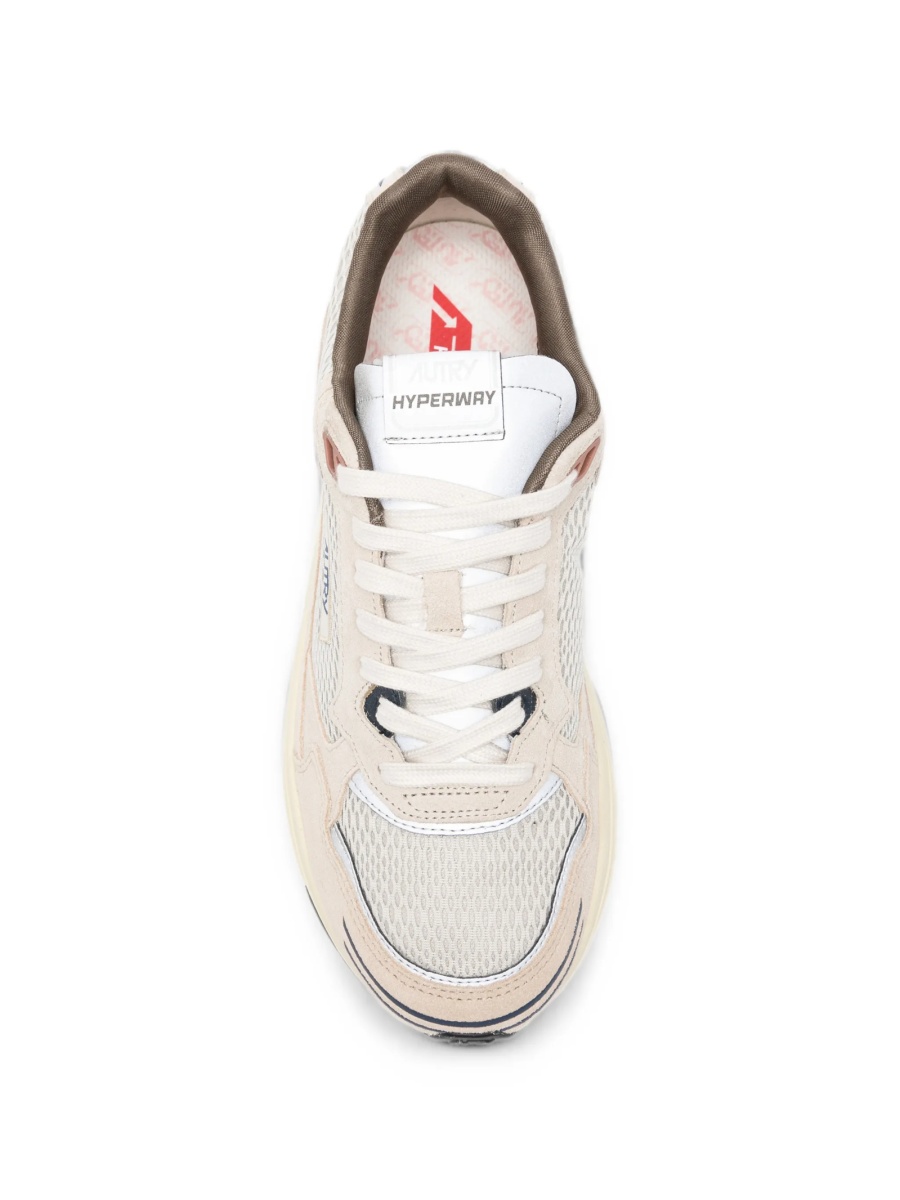 Sneakers AUTRY neutri din piele intoarsa si plasa - Img 4
