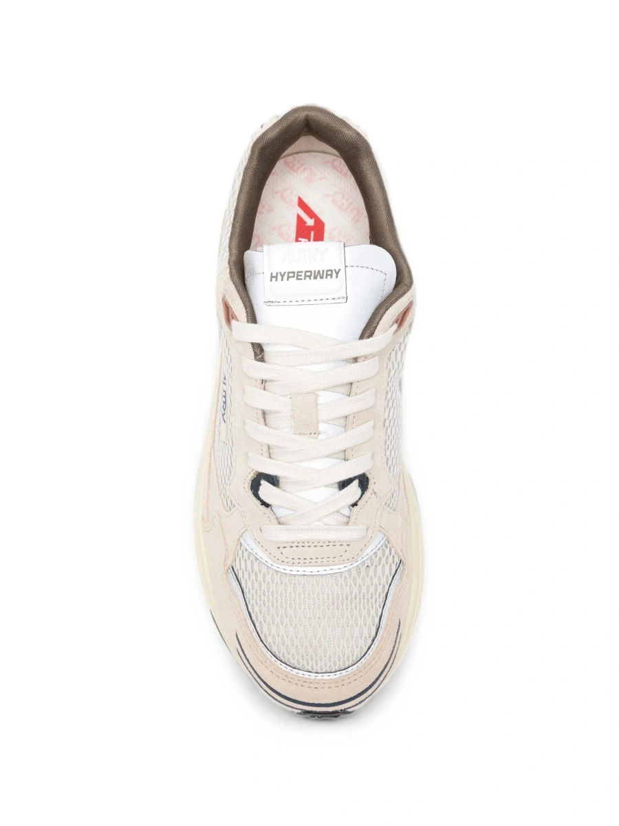 Sneakers AUTRY neutri din piele intoarsa si plasa - Img 4