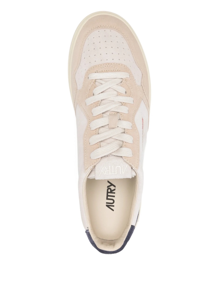 Sneakers AUTRY neutri din piele intoarsa - Img 4