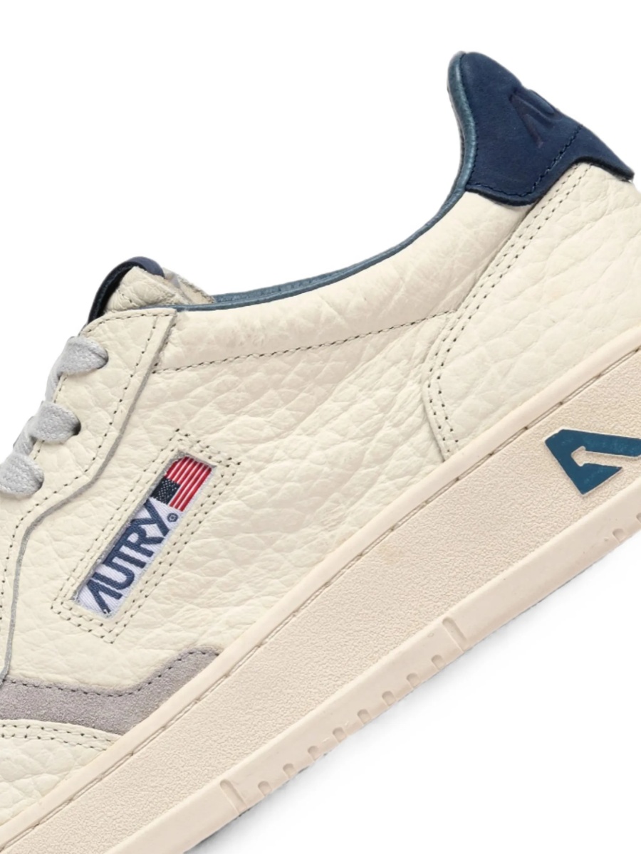 Sneakers AUTRY neutri din piele si piele intoarsa - Img 3