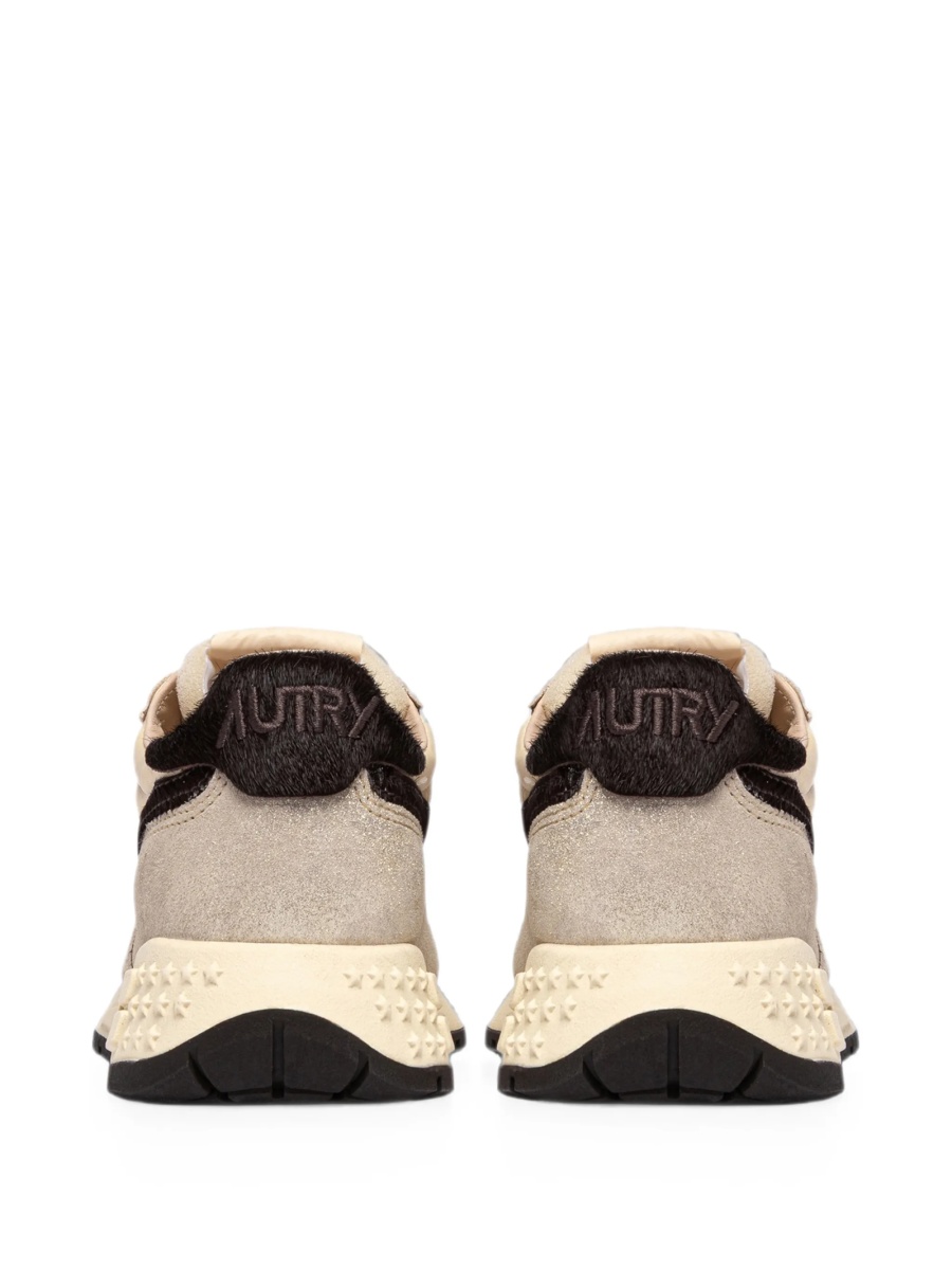 Sneakers AUTRY neutri din polyester si blana - Img 3