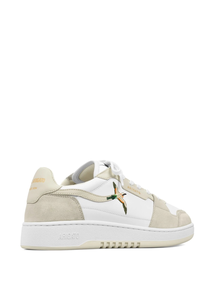 Sneakers AXEL ARIGATO albi din piele intoarsa si piele - Img 3