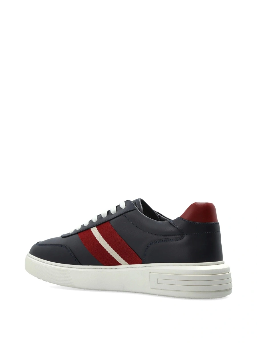Sneakers Bally albastri din piele - Img 4