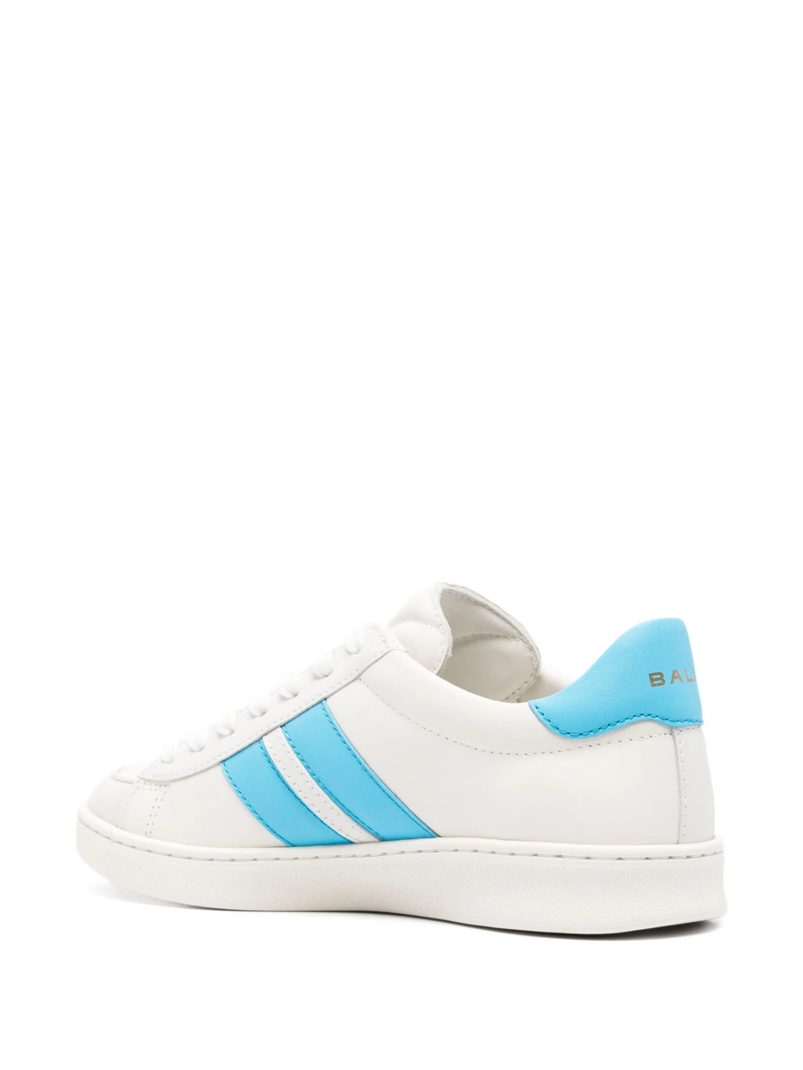 Sneakers Bally albi din piele - Img 3