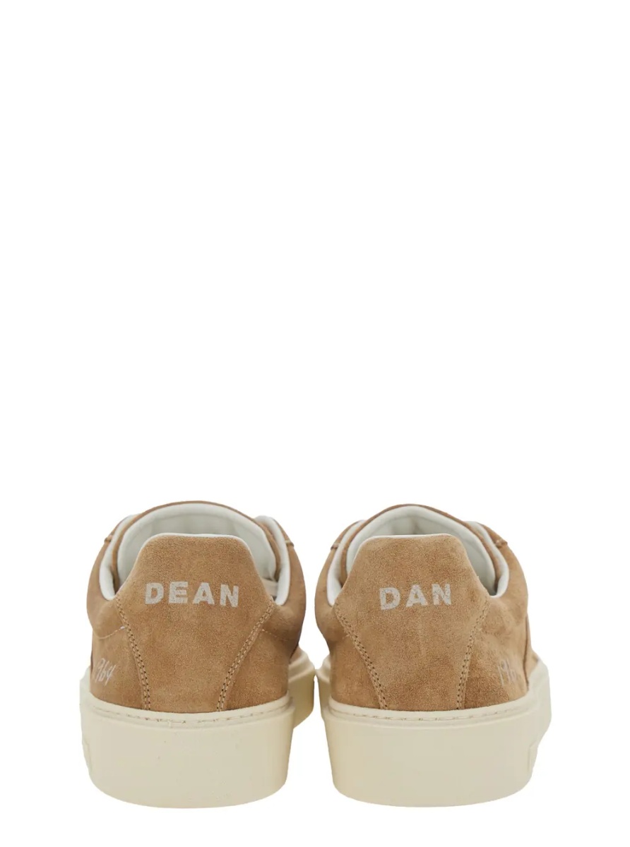 Sneakers Beige Low Top Sneaker with Logo Patch on the Tongue and Logo Lettering on the Heel in Suede for Men - Img 5