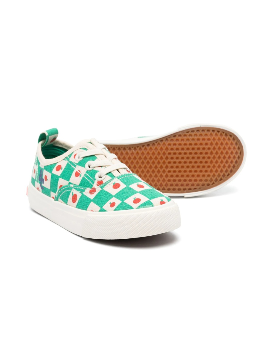 Sneakers Bobo Choses verzi din material textil - Img 2