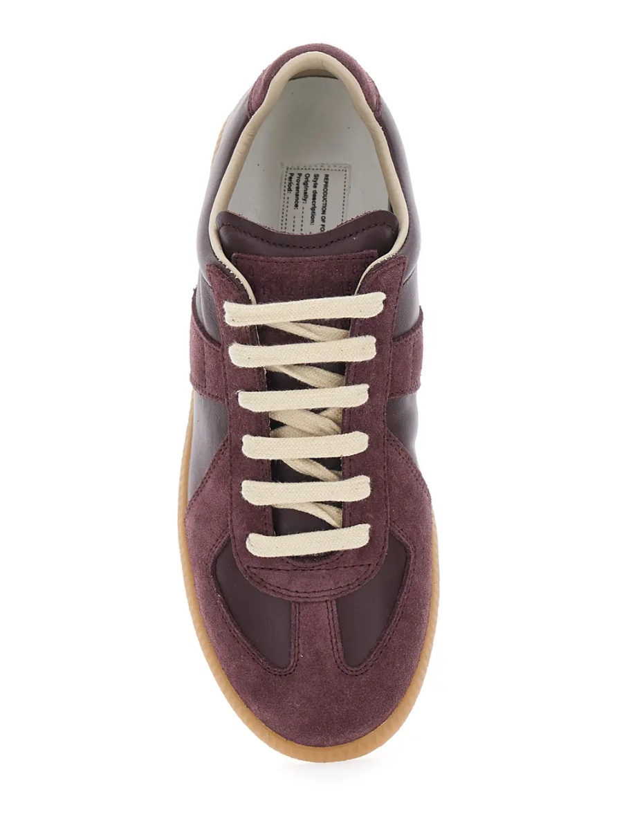 Sneakers Brown Low Top Sneakers in Leather and Suede for Women - Img 4