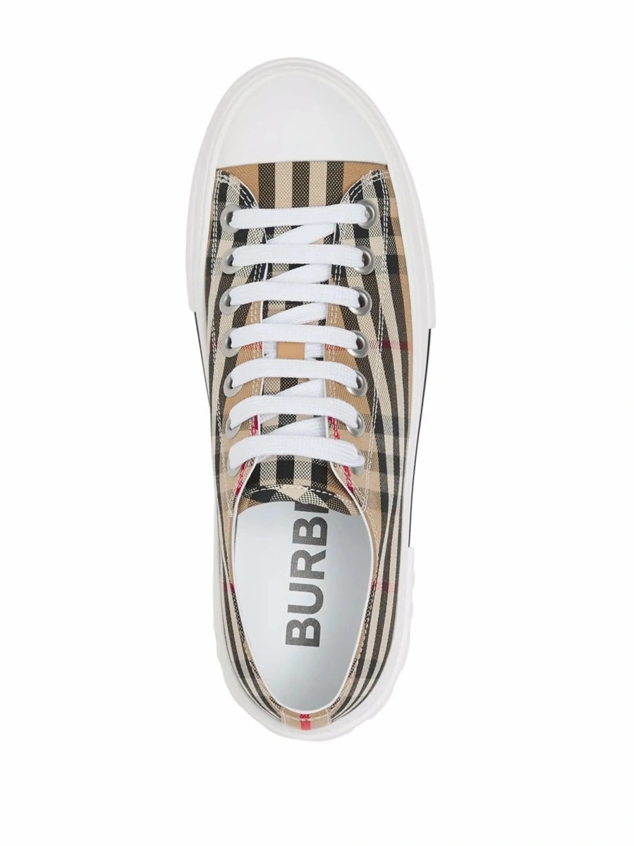 Sneakers Burberry bej din bumbac - Img 7