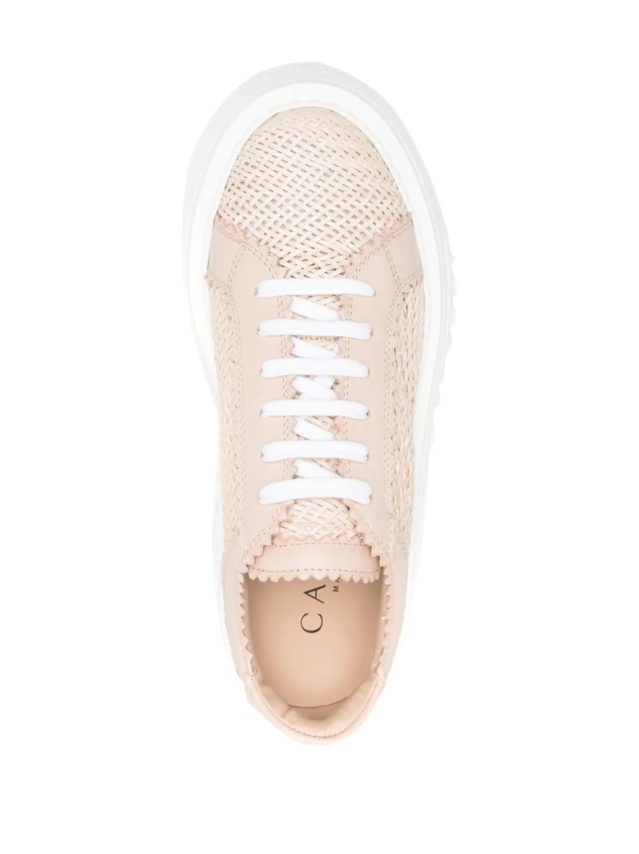 Sneakers Casadei roz din piele - Img 4