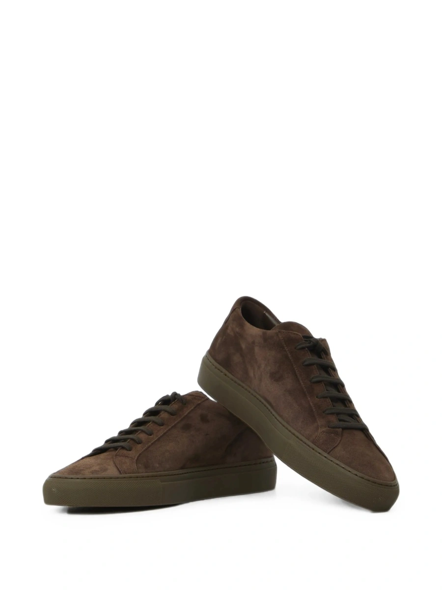 Sneakers Common Projects achilles maro din piele intoarsa - Img 4