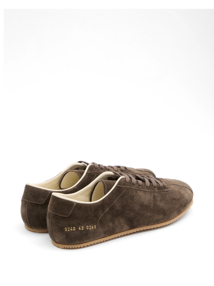 Sneakers Common Projects maro din piele intoarsa - Img 3