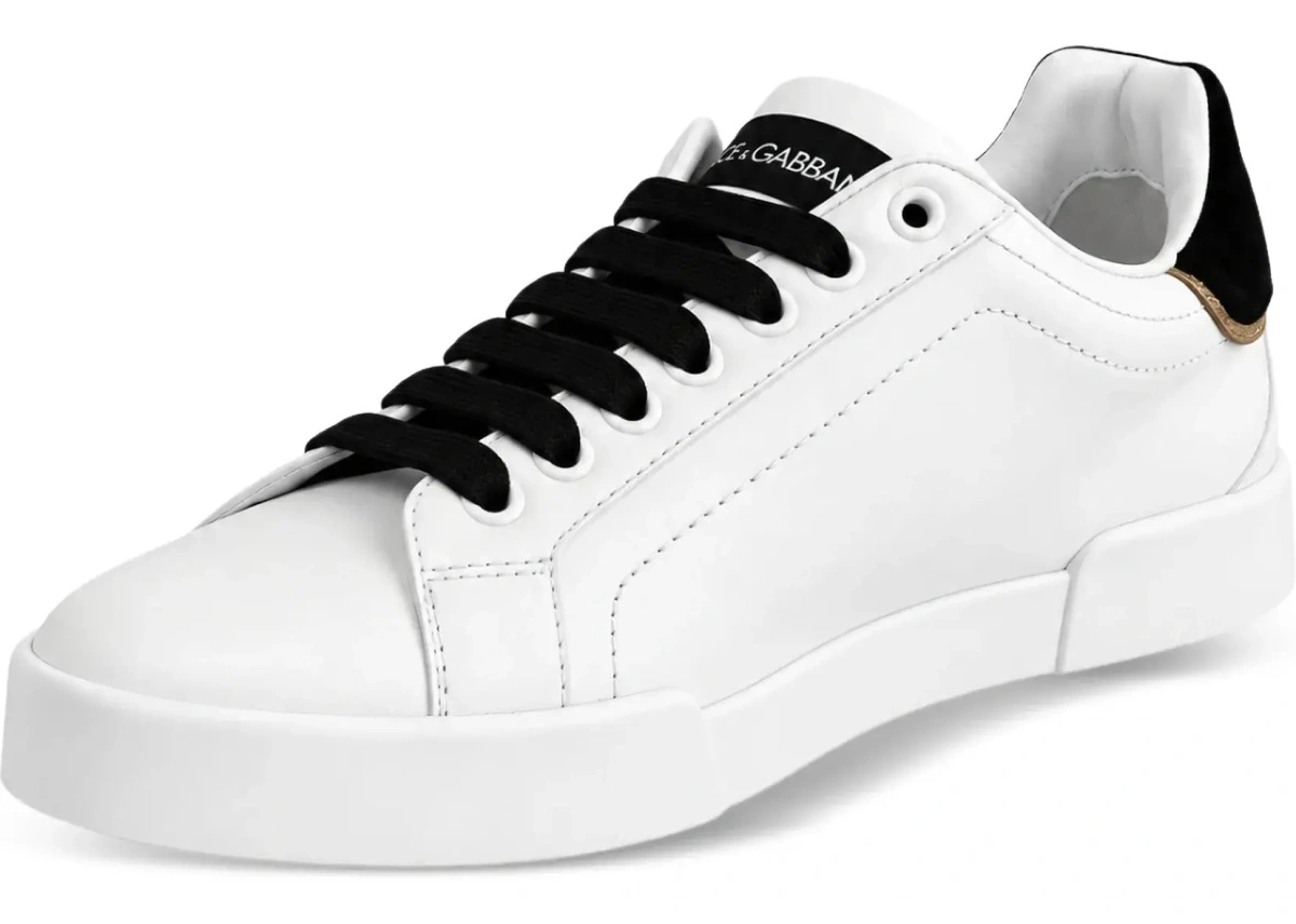 Sneakers Dolce &amp; Gabbana albi din piele - Img 7