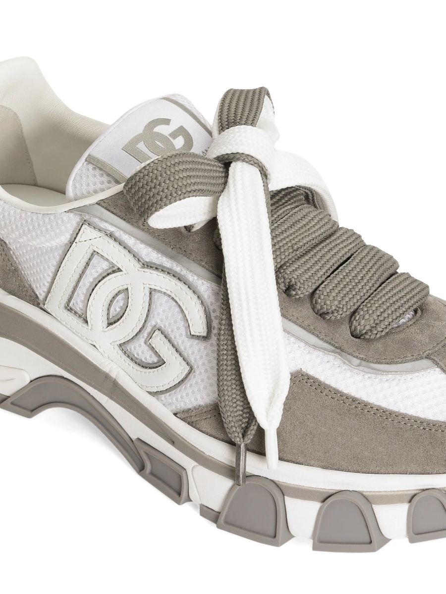 Sneakers Dolce &amp; Gabbana albi din polyester si nylon - Img 4