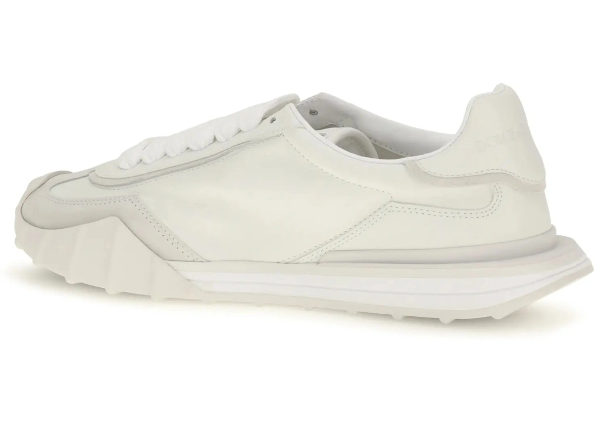 Sneakers Dolce &amp; Gabbana albi din textil si piele - Img 3