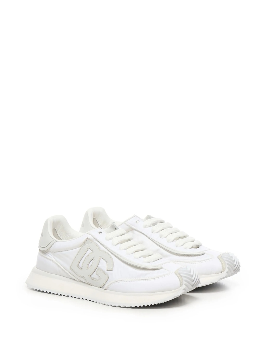 Sneakers Dolce &amp; Gabbana DG Logo neutri din polyester si poliuretan - Img 2