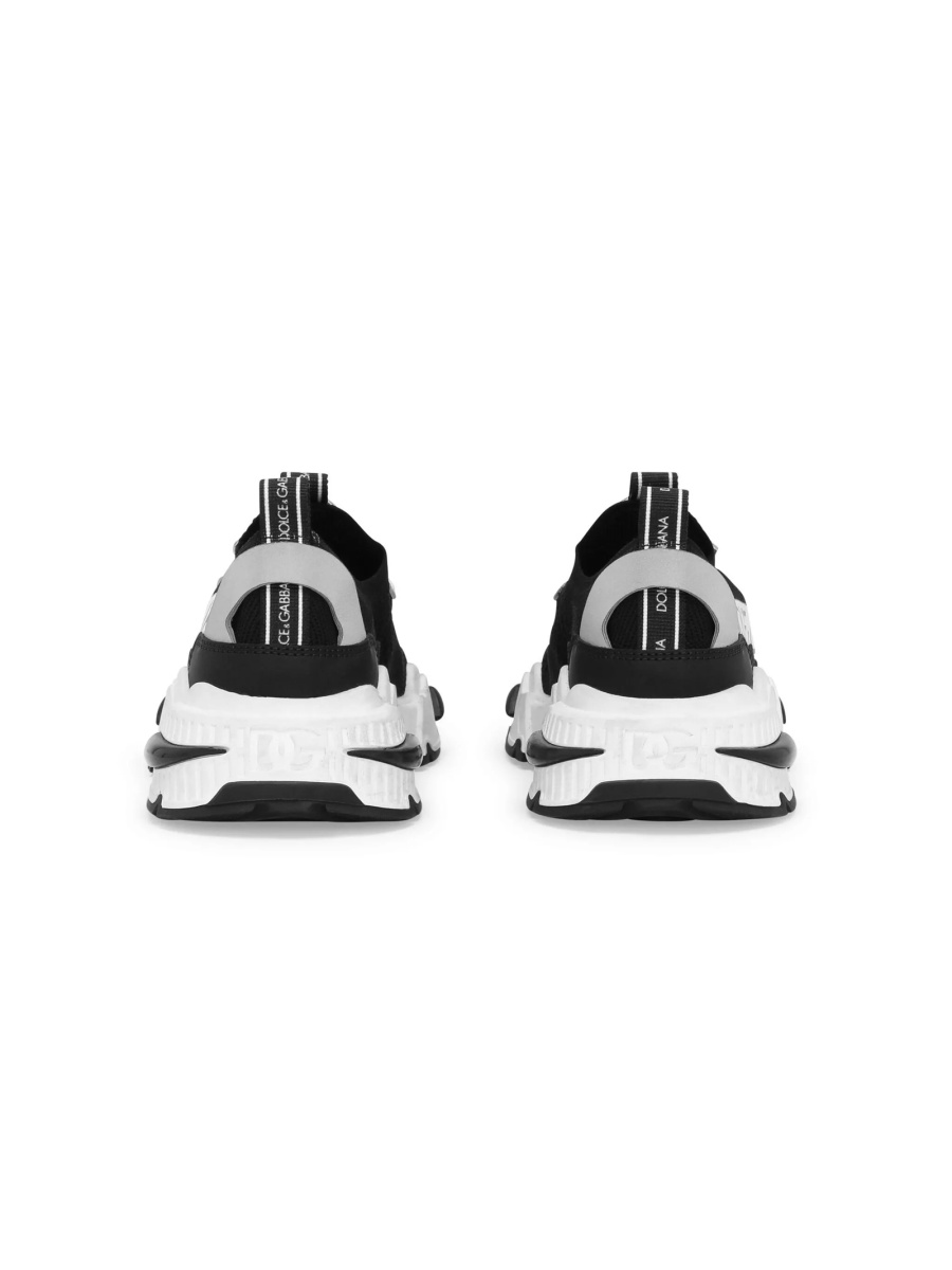 Sneakers Dolce &amp; Gabbana negri din poliuretan si piele - Img 3