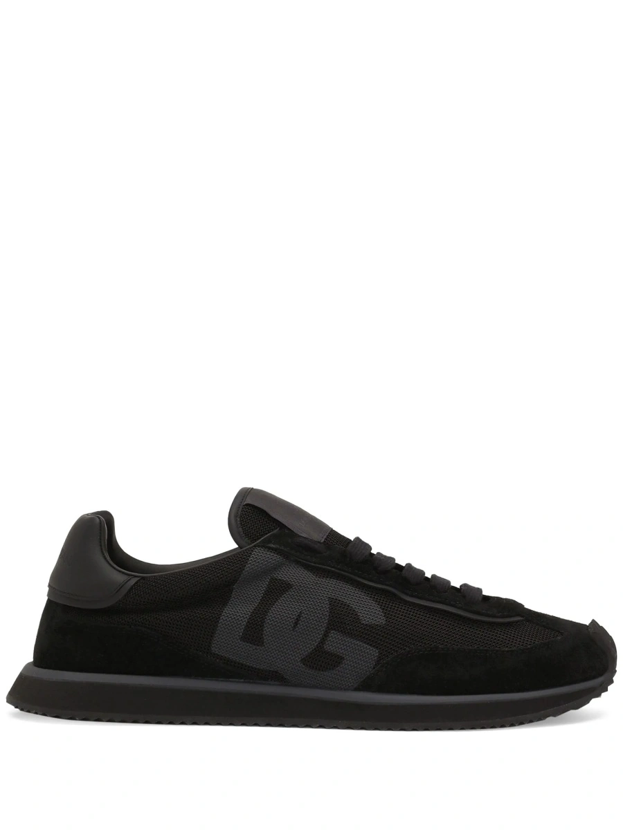 Sneakers Dolce &amp; Gabbana negri din polyester si piele intoarsa - Img 8