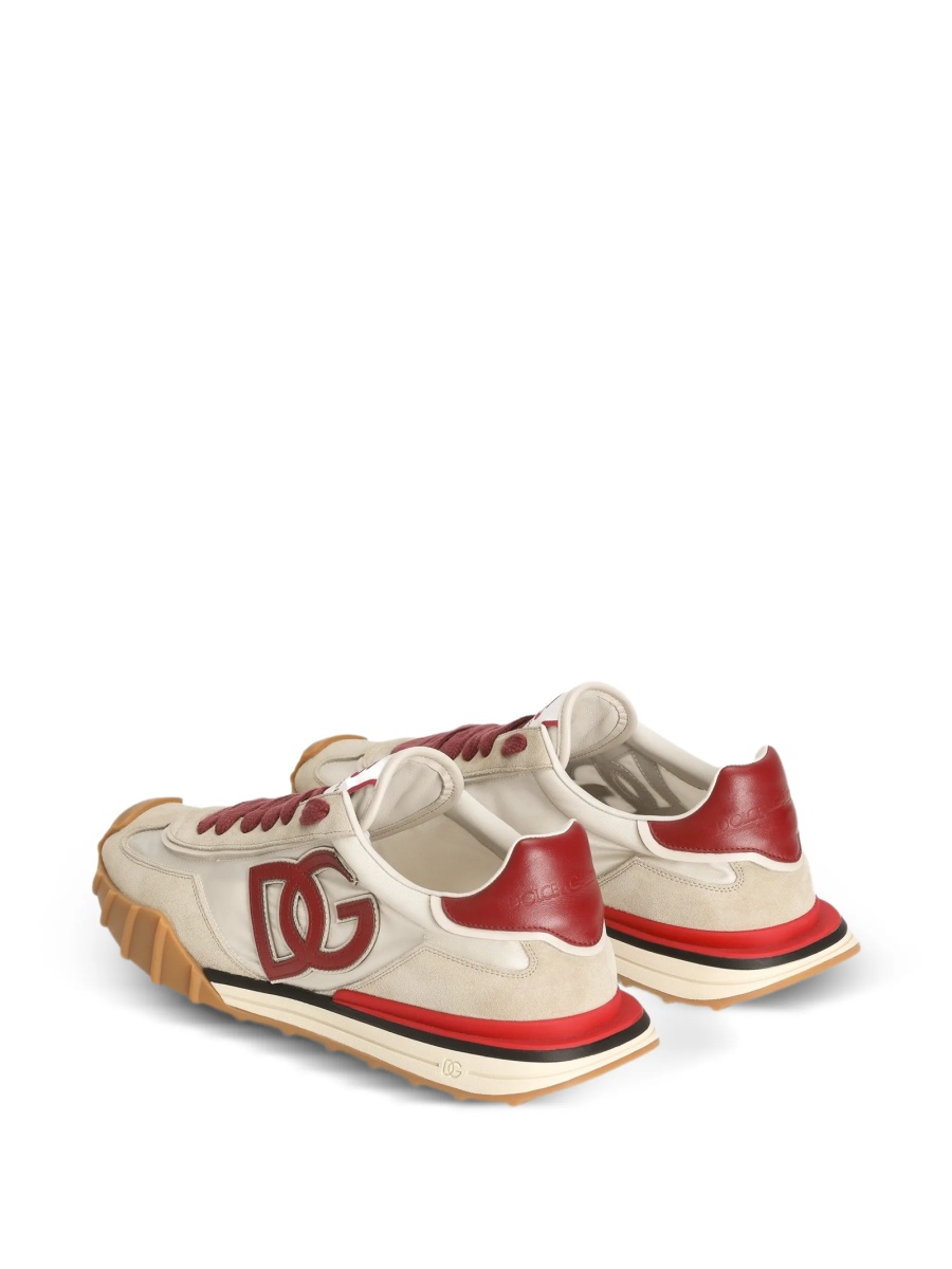 Sneakers Dolce &amp; Gabbana neutri din poliamida si piele - Img 3