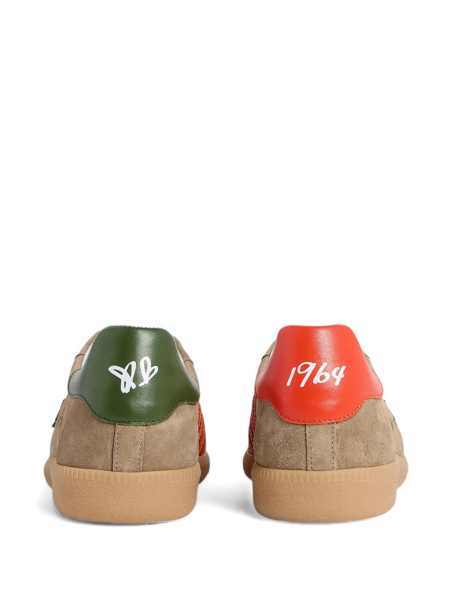 Sneakers DSQUARED2 neutri din piele intoarsa si piele - Img 3
