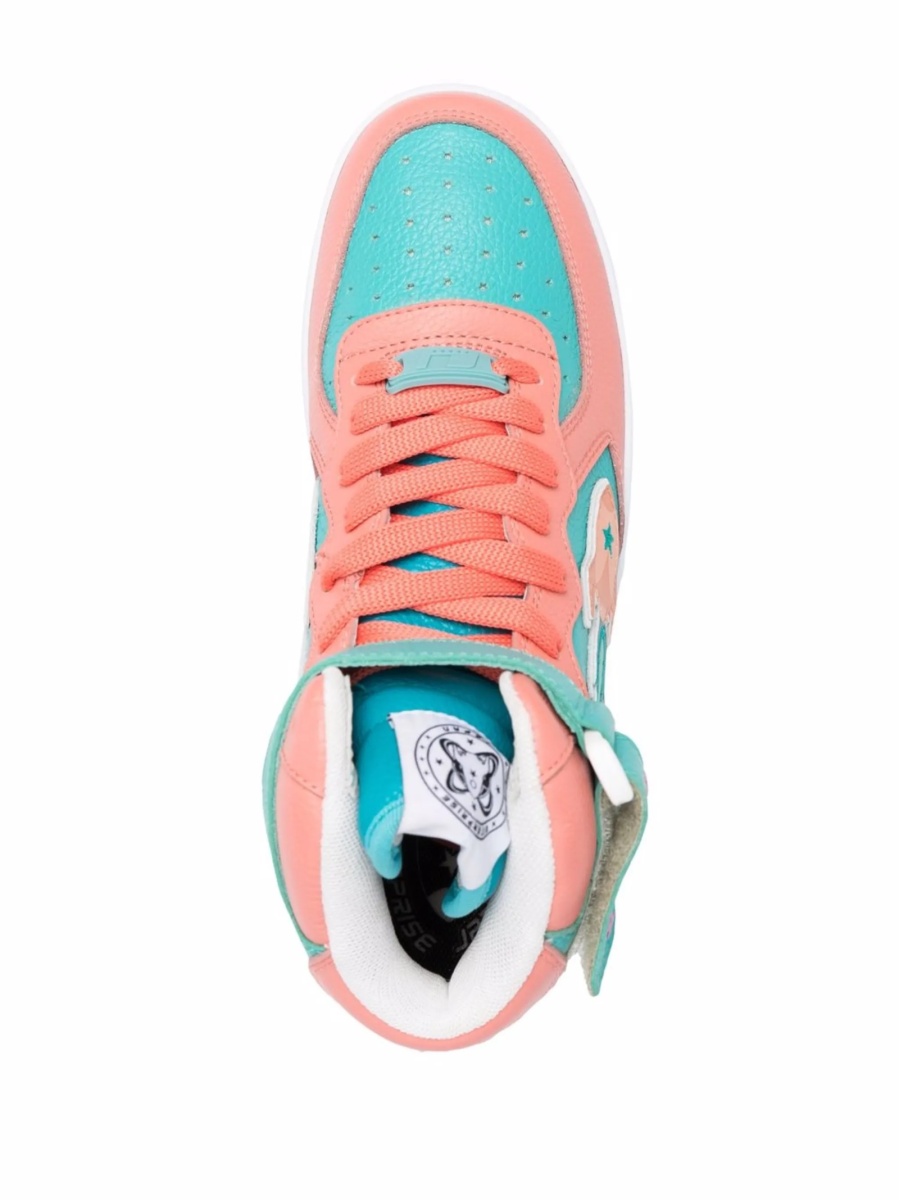 Sneakers ENTERPRISE JAPAN albastri din piele - Img 4