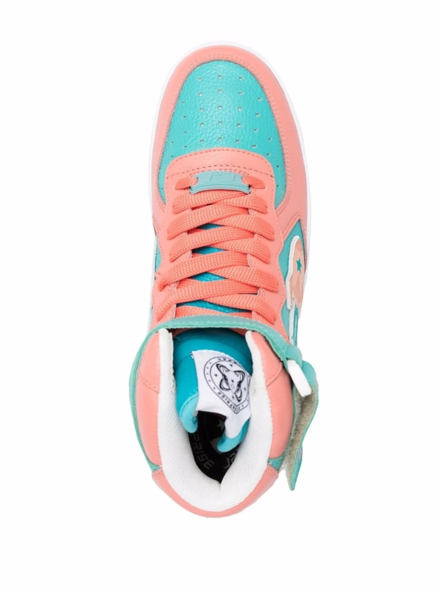 Sneakers ENTERPRISE JAPAN albastri din piele - Img 4