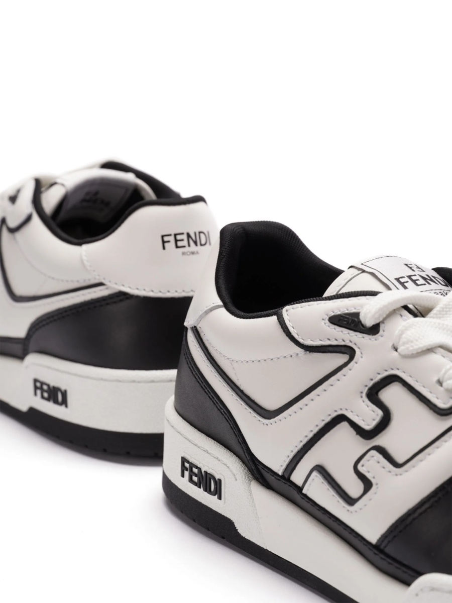 Sneakers Fendi albi din piele - Img 2