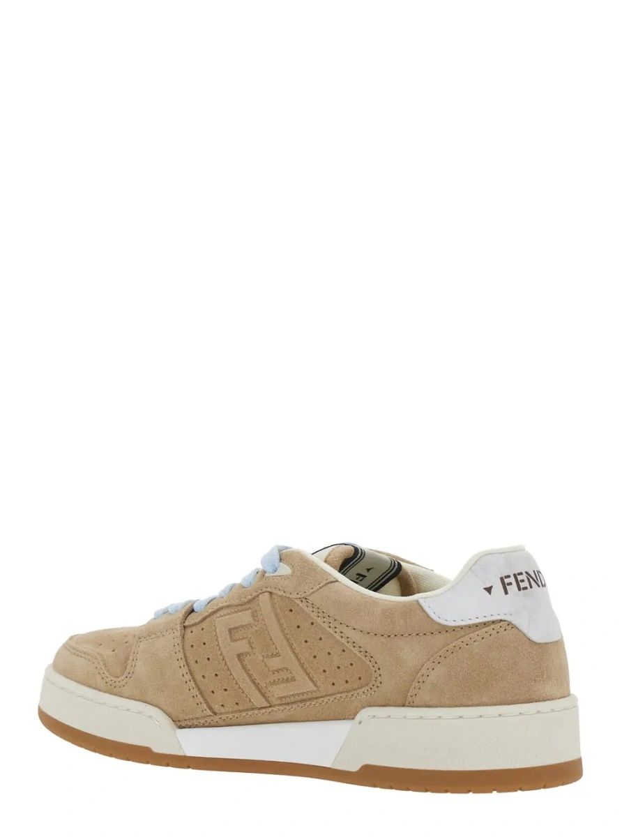 Sneakers Fendi bej din piele - Img 3