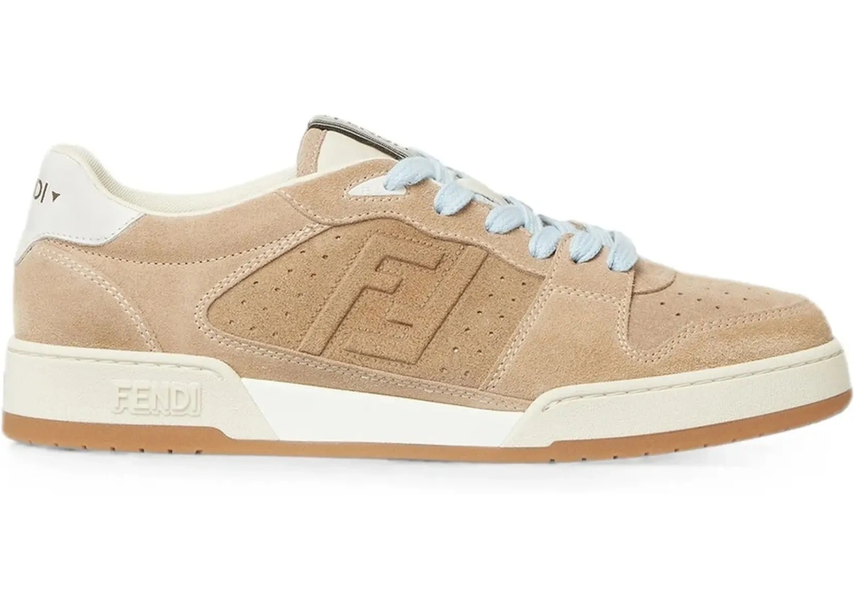 Sneakers Fendi multicolor din piele intoarsa - Img 8