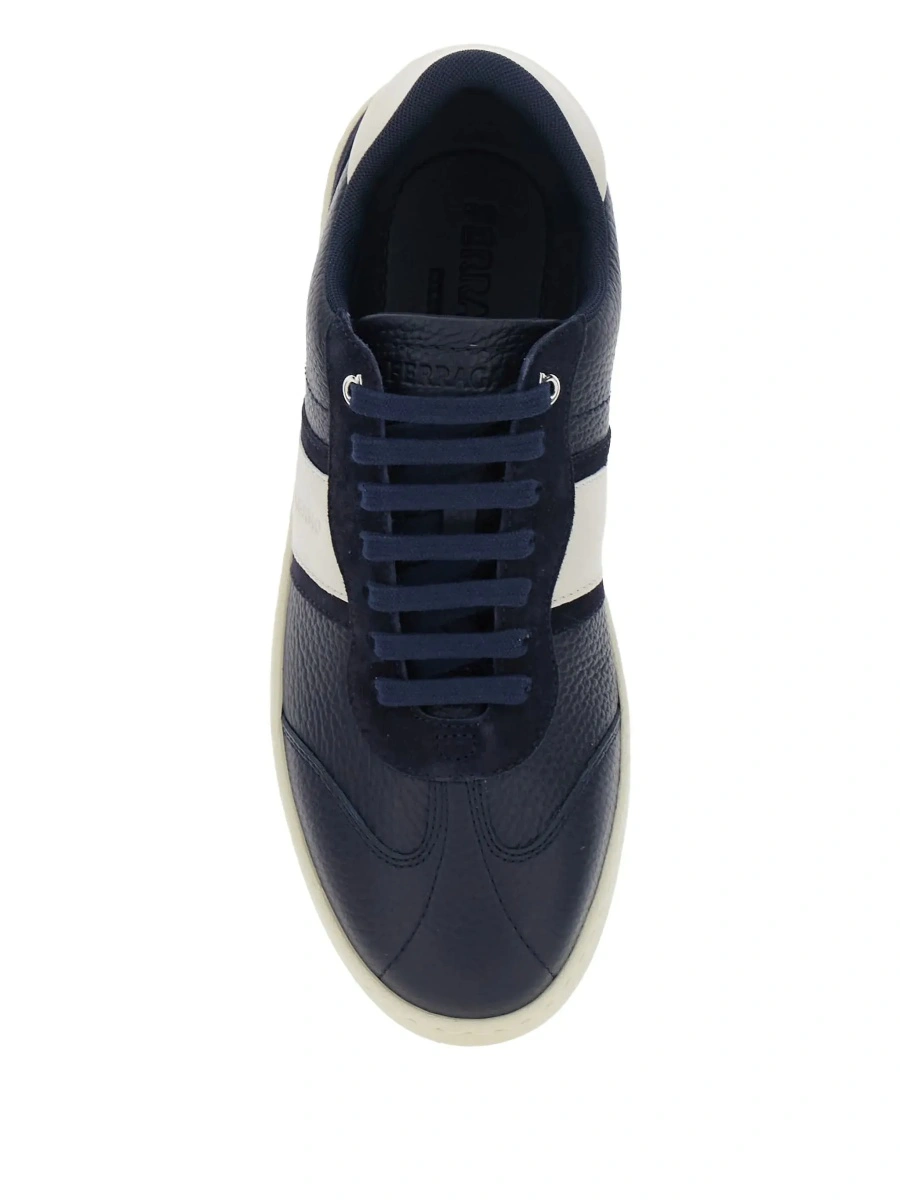 Sneakers Ferragamo albastri din piele - Img 6