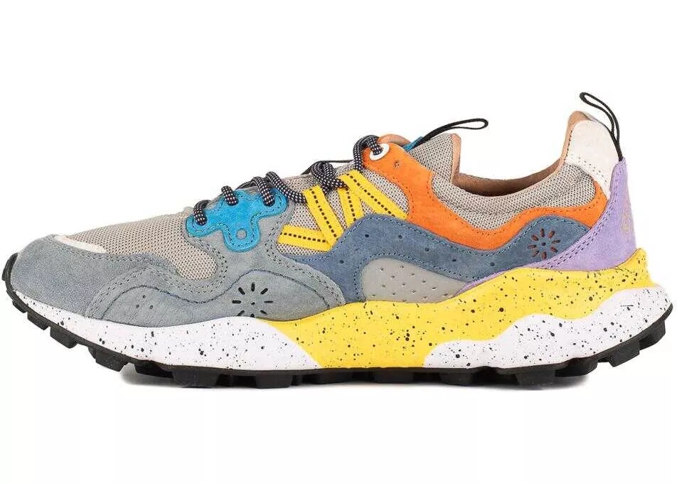 Sneakers Flower Mountain Yamano 3 Sneakers In Suede And Technical Fabric Multicolor* - Img 2