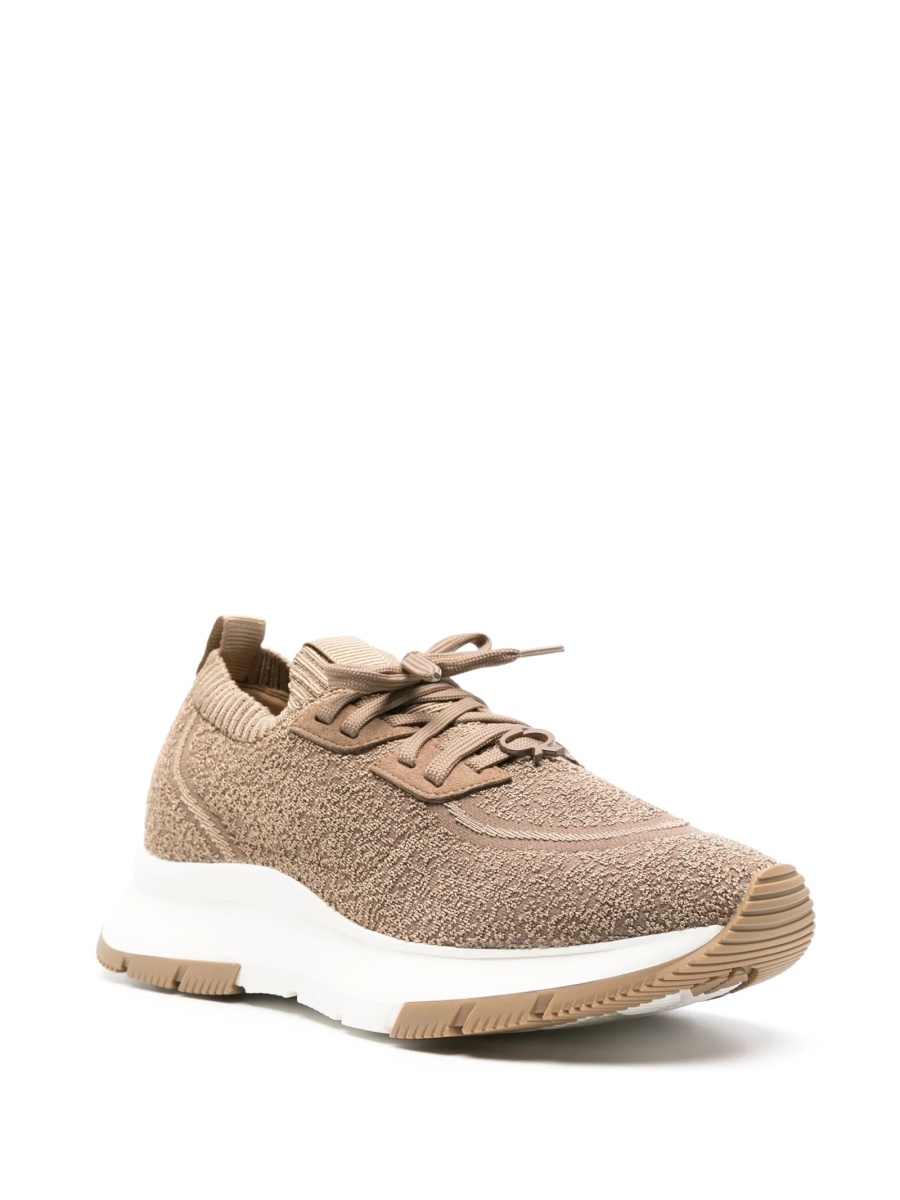 Sneakers Gianvito Rossi maro din material textil - Img 2
