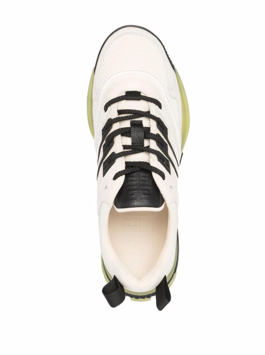 Sneakers Givenchy neutri din piele intoarsa si material textil - Img 4