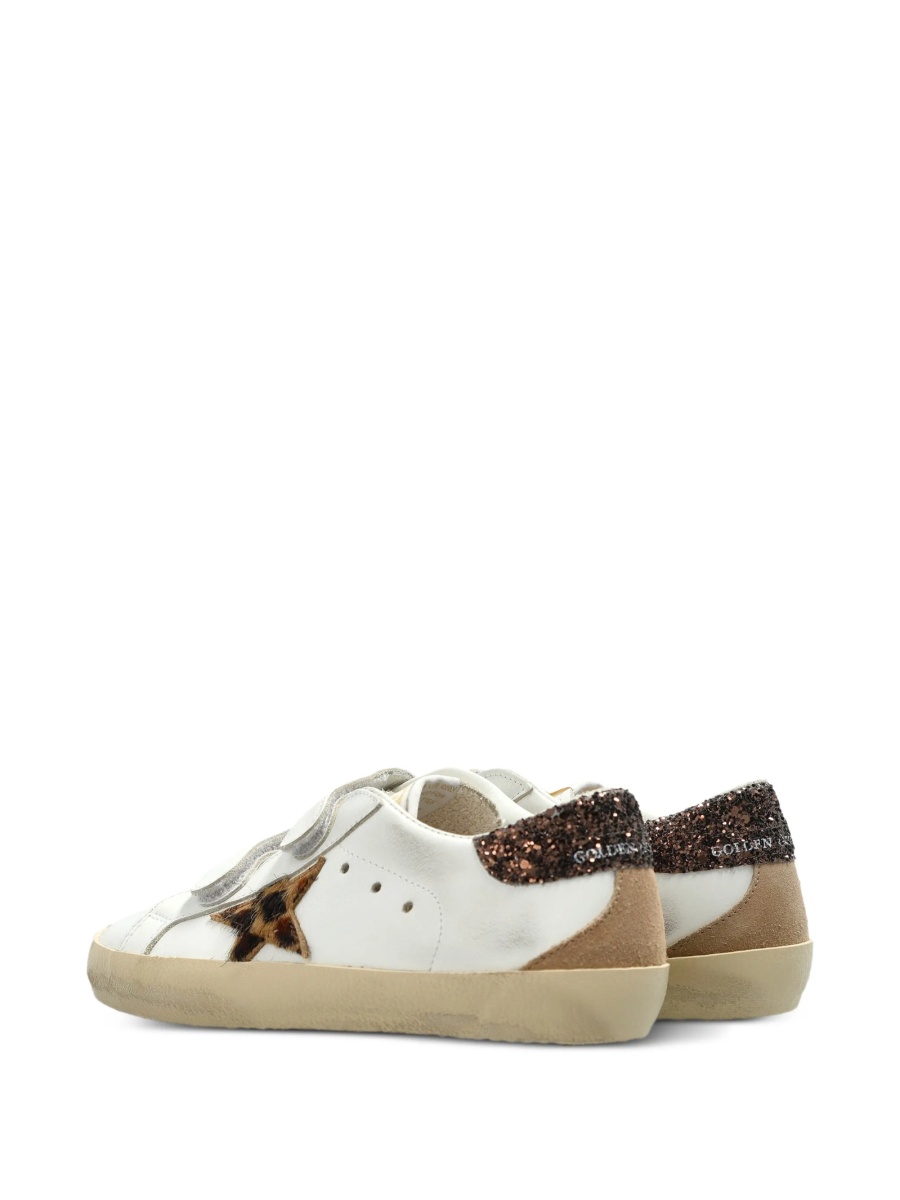 Sneakers Golden Goose albi din piele - Img 3