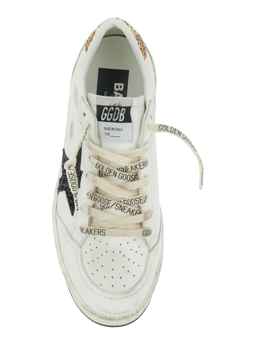 Sneakers Golden Goose 'Ball Star' albi din piele 'Ballstar' - Img 4