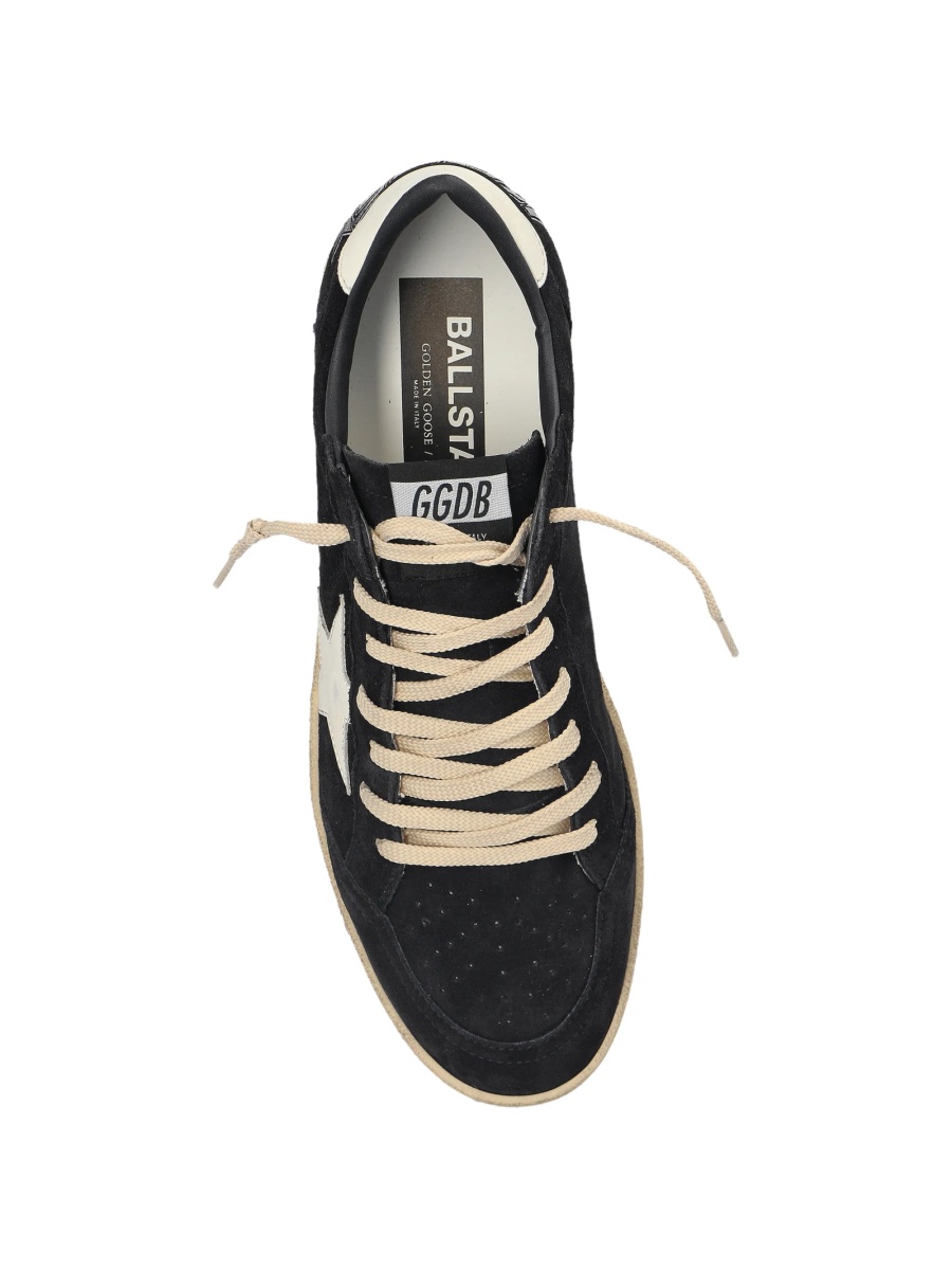 Sneakers Golden Goose ball star negri din piele intoarsa - Img 4