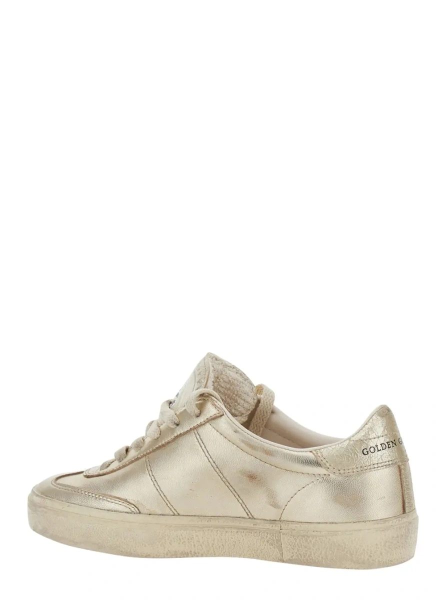 Sneakers Golden Goose gri din piele 'Soul-Star' - Img 3