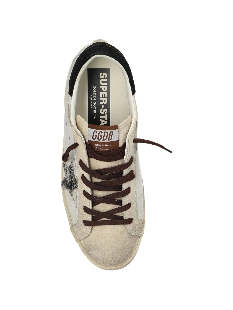 Sneakers Golden Goose neutri din piele - Img 4