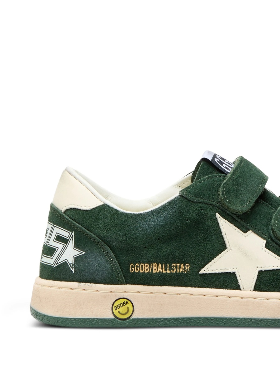 Sneakers Golden Goose verzi din piele si piele intoarsa - Img 5