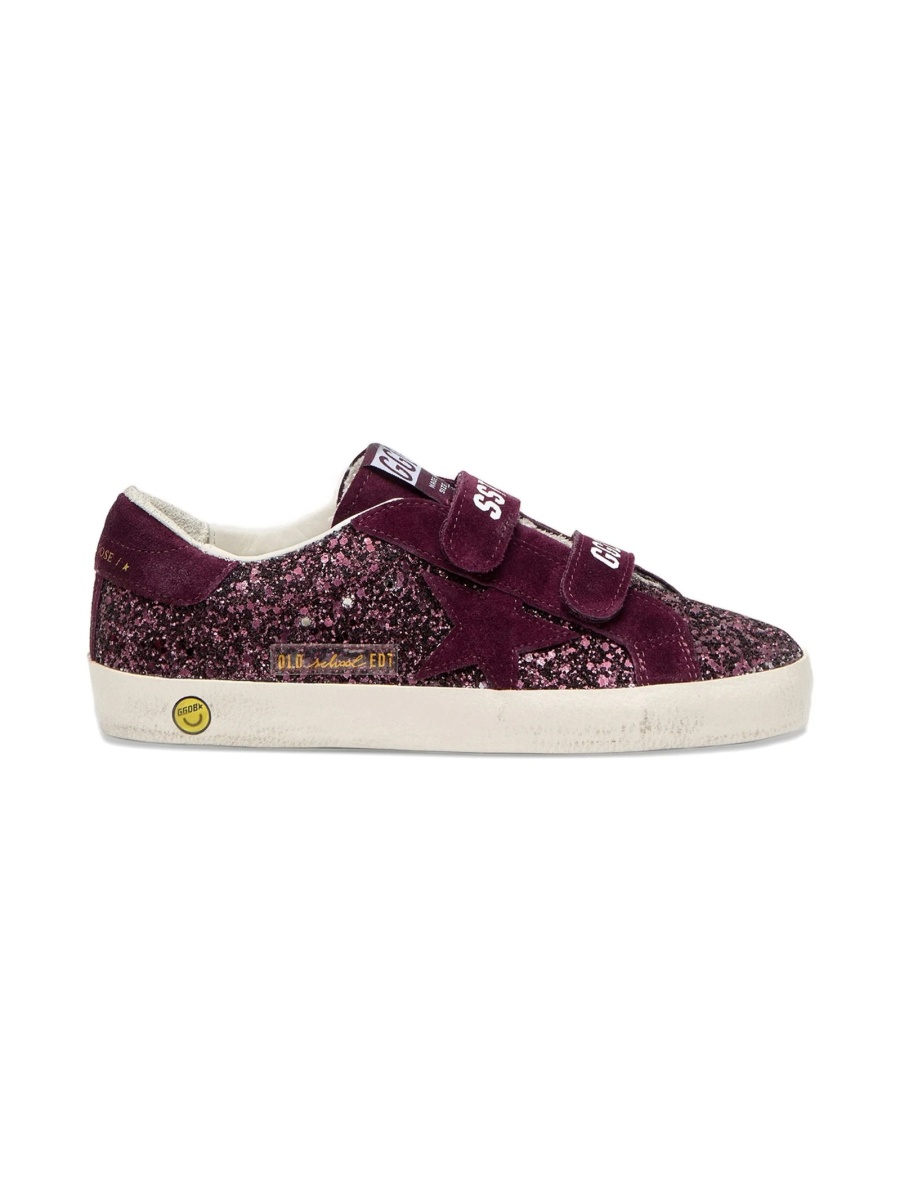 Sneakers Golden Goose violet din pet si piele intoarsa - Img 2