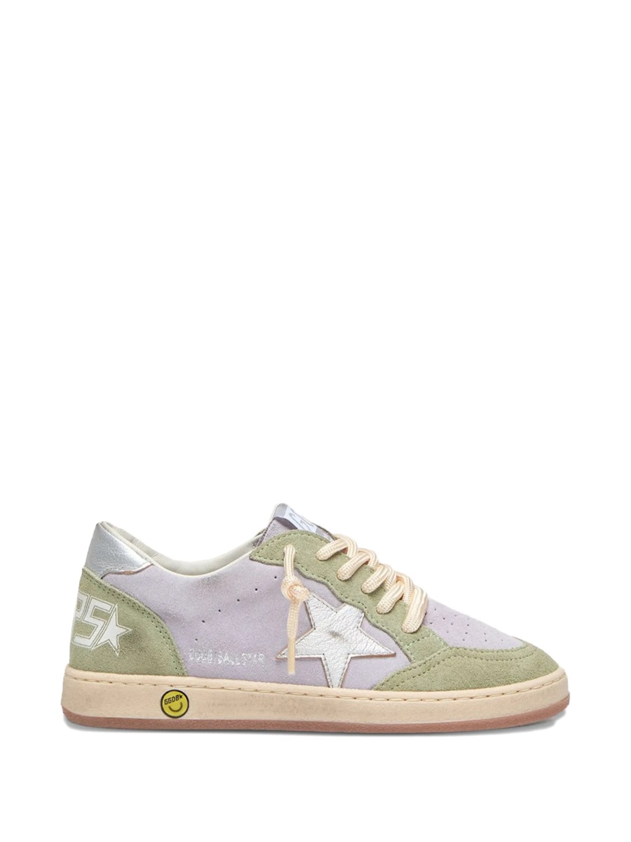 Sneakers Golden Goose violet din piele - Img 2
