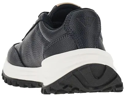 Sneakers Grained leather sneakers with logo - Img 3