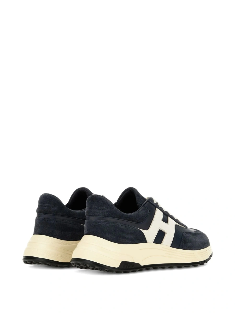 Sneakers Hogan albastri din piele - Img 3