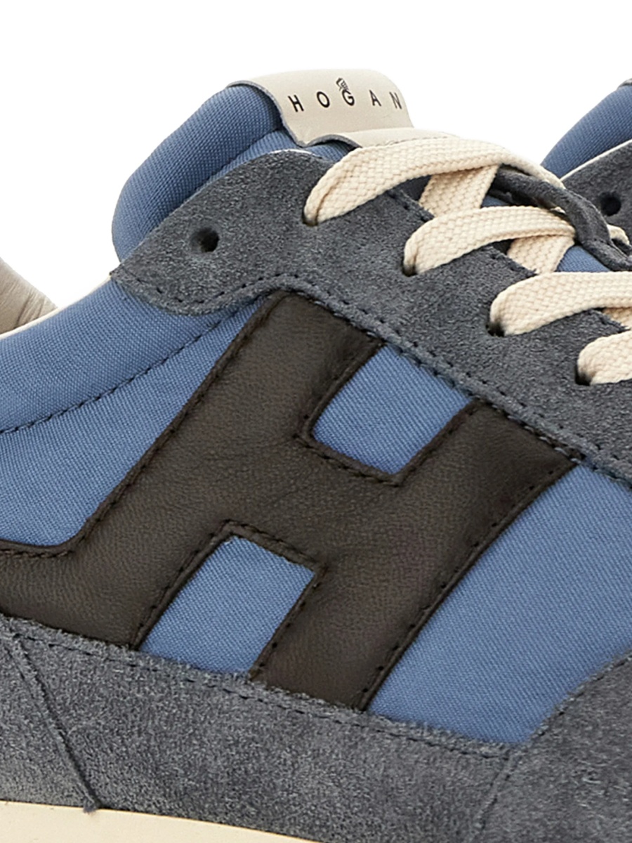 Sneakers Hogan albastri din piele - Img 5
