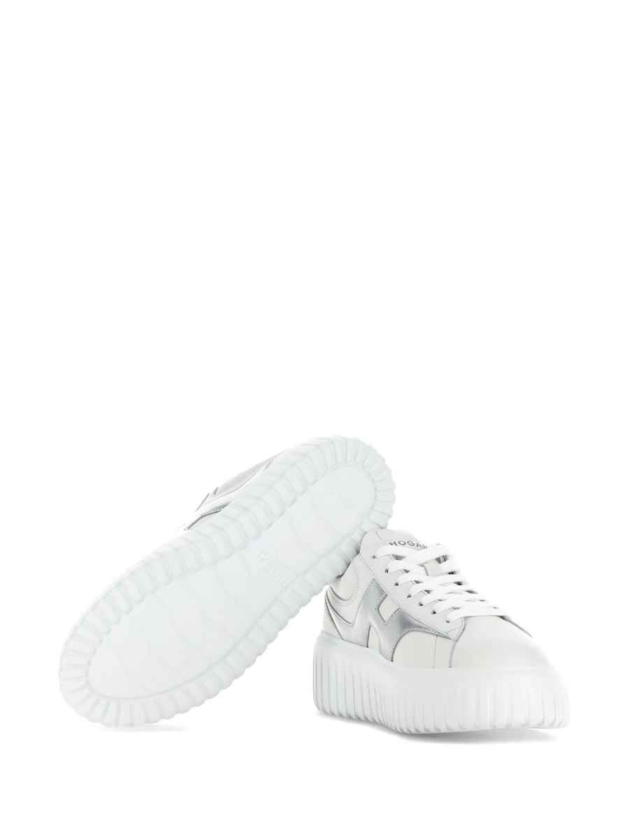 Sneakers Hogan albi din piele - Img 5