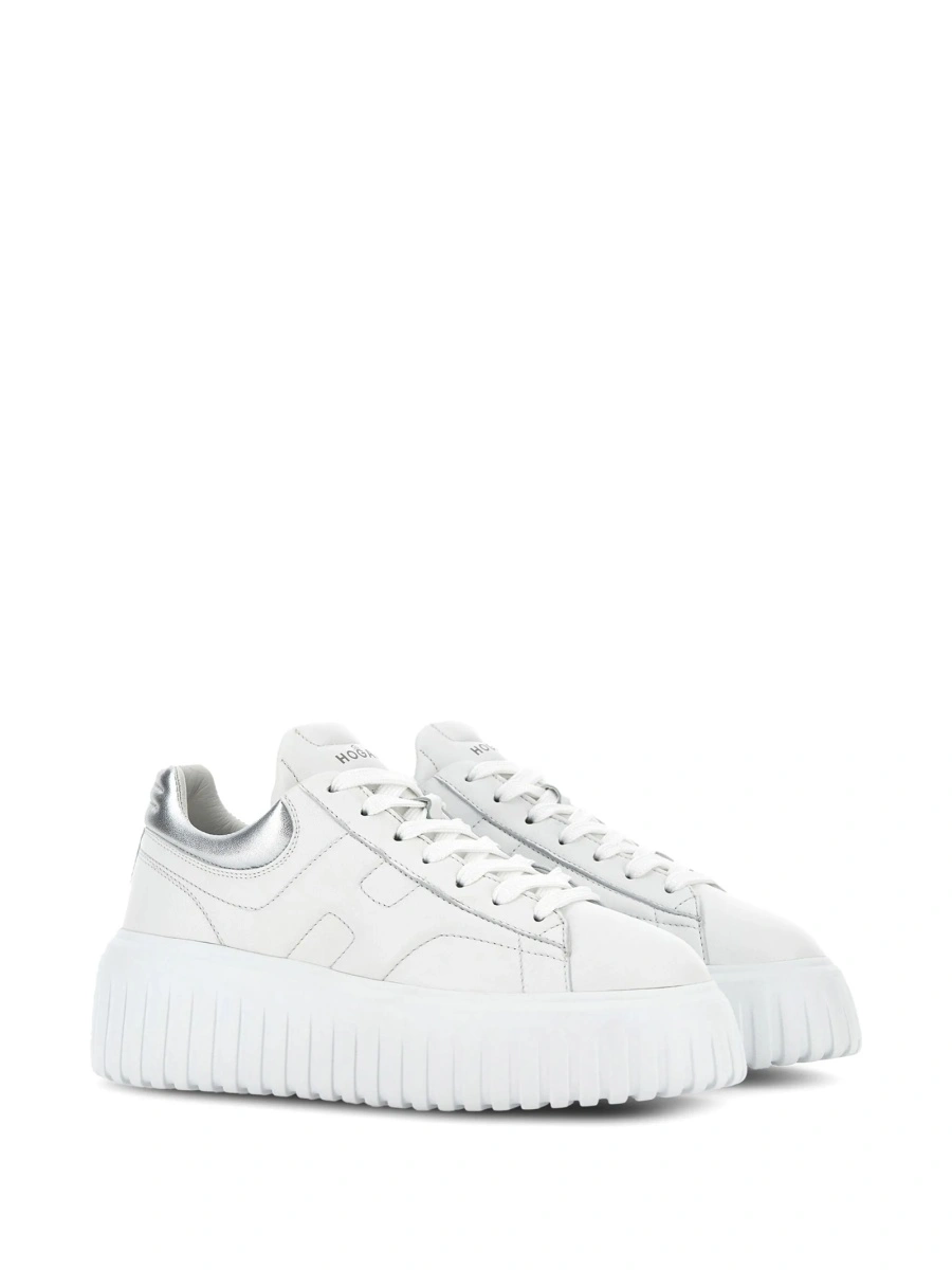 Sneakers Hogan albi din piele - Img 2