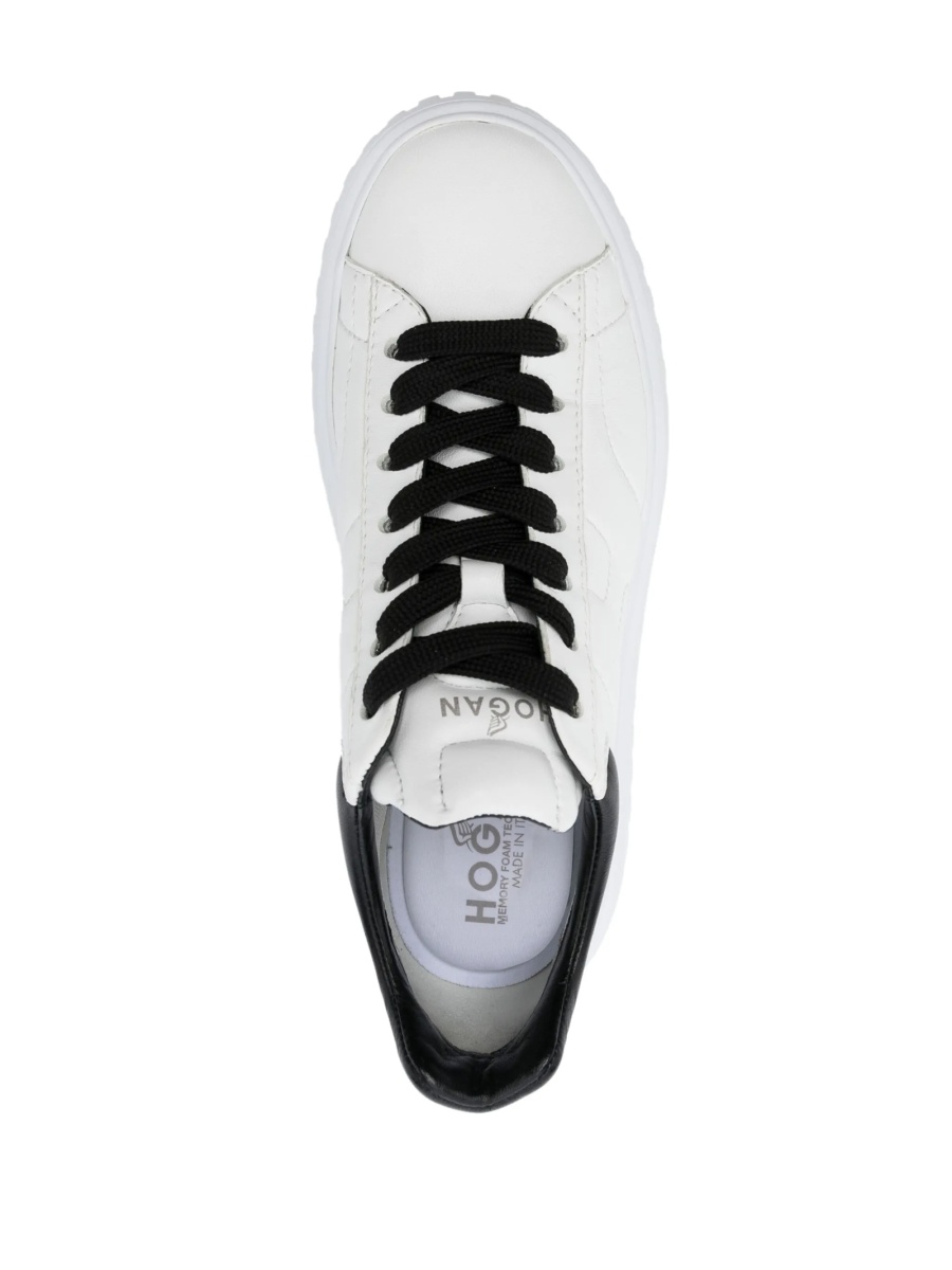 Sneakers Hogan albi din piele - Img 8