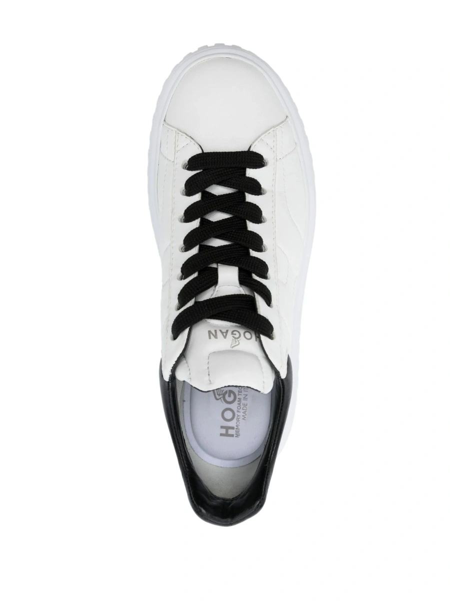 Sneakers Hogan albi din piele - Img 8