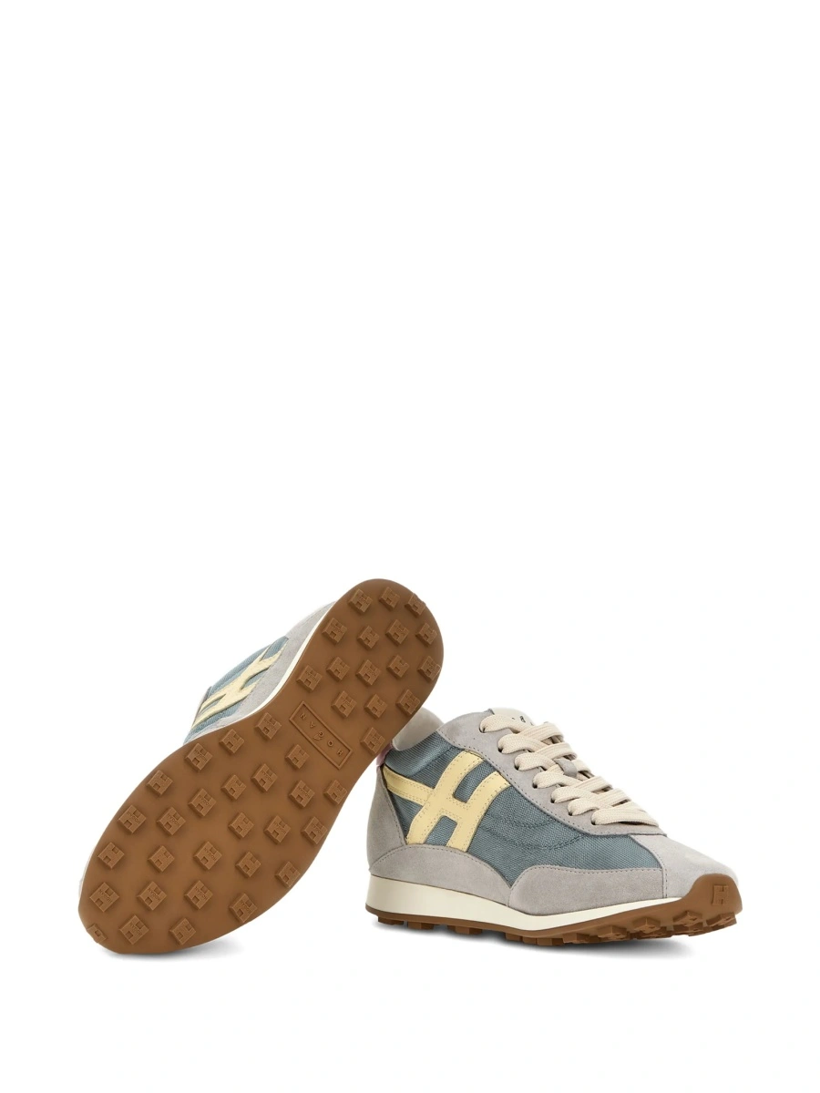 Sneakers Hogan gri din piele - Img 4